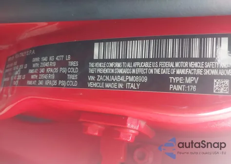 2020 Jeep Renegade Jeepster Fwd from USA, damaged, VIN ZACNJAAB4LPM08909